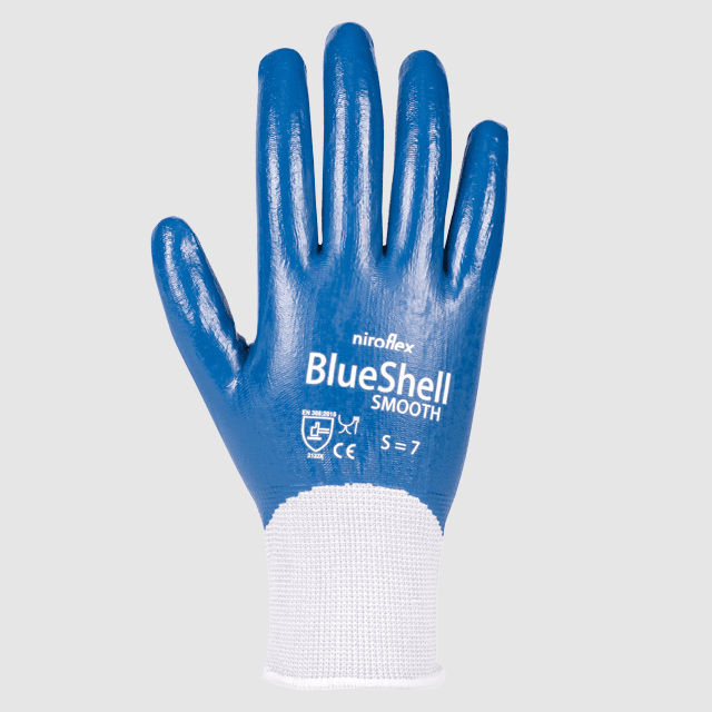 NIRO-FLEX BlueShell smooth, Montage/Mehrzweck Schutzhandschuh